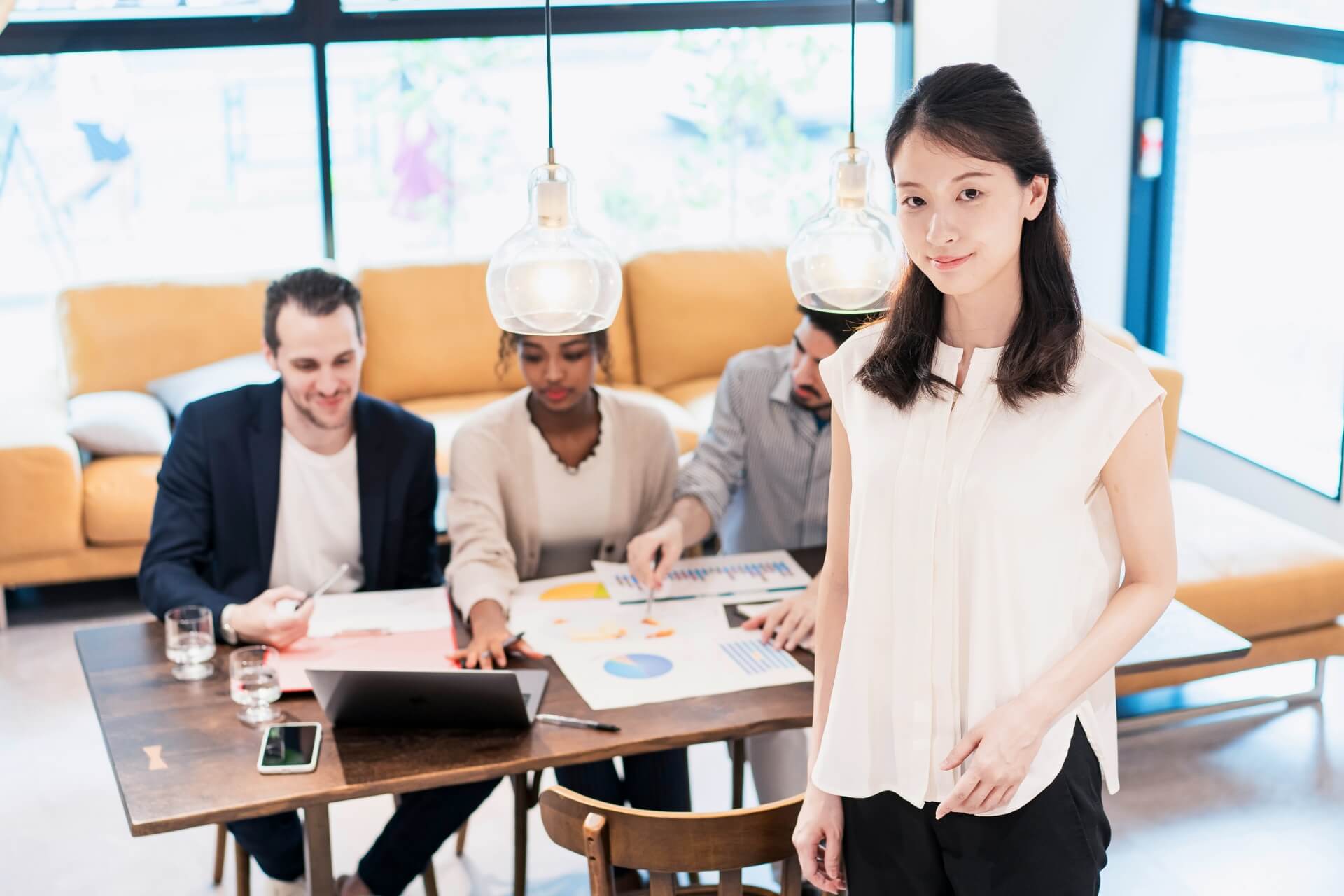 外国人労働者の写真